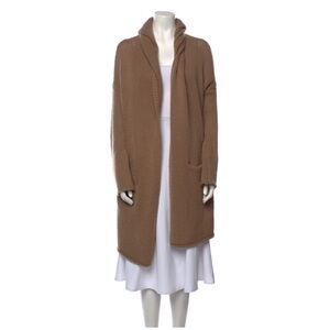 ThePerfextCashmere Open Front Sweater in Camel. Size: XS